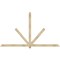 Ekena Millwork Kennewick Rough Sawn Timber Gable Bracket, Douglas Fir, 108"W x 63"H x 4"D x 4"F, 14/12 Pitch GBW108X63X0404KEN00RDF - alternate 1